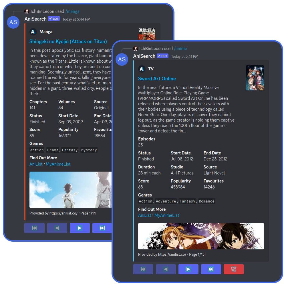 Add AniSearch Discord Bot | The #1 Discord Bot List